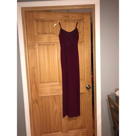 David’s bridal red formal slit dress - Picture 5 of 7